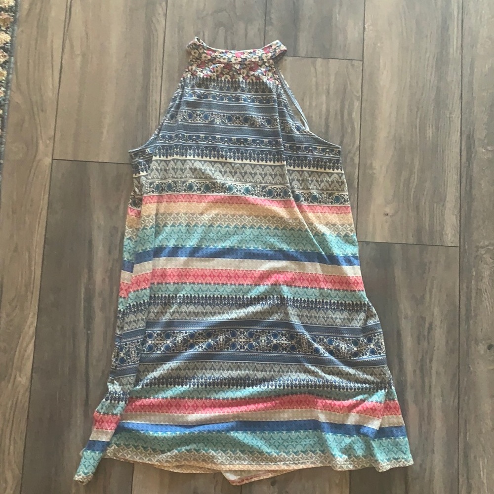 High neck summer dress